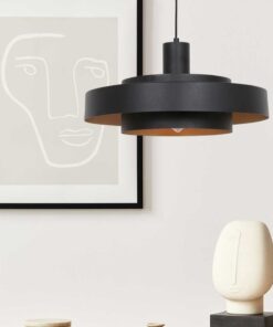 Køb Doble - loftlampe i sort metal online billigt møbel
