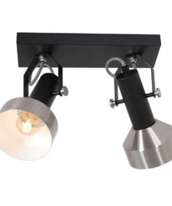 Køb Kingsley - 2 spot i stål og sort metal online billigt møbel