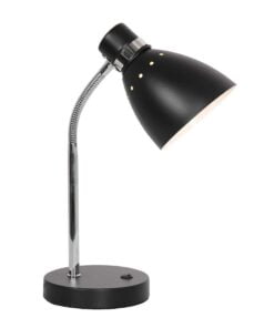 Køb Attach - bordlampe i fire metalfarver Metal - sort online billigt møbel