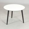 Køb CT 20 - Sofabord i hvid laminat med sorte træben