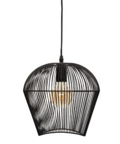 Køb Loftslampe Atmosphera Jena Sort (26 x 26 x 25 cm) online billigt møbel