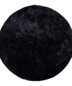 Køb Florida tæppe sort Ø120 cm online billigt møbel