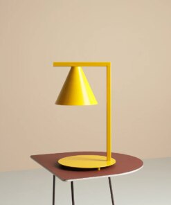 Køb Frigg- Bordlampe i sennepsgul metal online billigt møbel