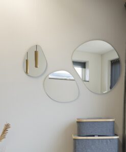 Køb Umberto -  Spejlsæt med 3 spejle uden ramme. online billigt møbel