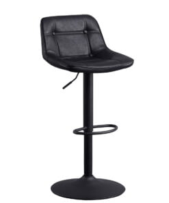 Køb Ezra barstol sort kunstlæder online billigt møbel