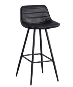 Køb Jordan barstol sort kunstlæder online billigt møbel