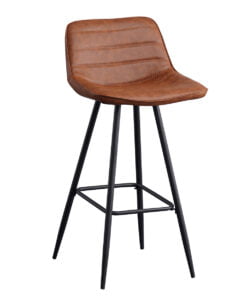 Køb Jordan barstol cognac kunstlæder online billigt møbel