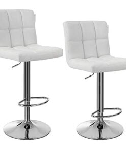 Køb 2 barstole i hvid med skønt tykt sæde online billigt møbel