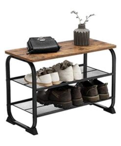 Køb Skobænk med hylder 66 cm bred online billigt møbel