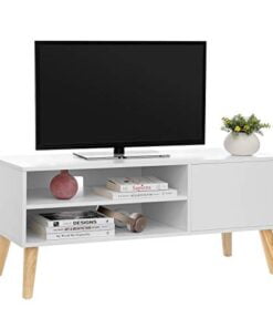 Køb TV bord 110 cm hvid online billigt møbel