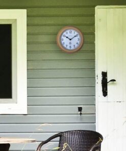 Køb Poppy vægur i brun metal online billigt møbel