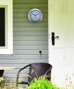 Køb Poppy vægur i sølvfarvet metal online billigt møbel