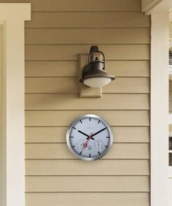 Køb Clematis vægur med tids markering og vejrstation online billigt møbel