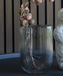 Køb U2 -  Vase i røgfarvet glas online billigt møbel