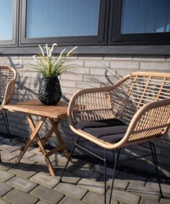 Køb Buffon - 2 Havestole i lys flet online billigt møbel