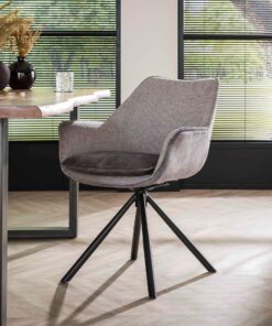 Køb Ultras - Spisebordsstol i sølvfarvet fløjl online billigt møbel