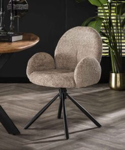 Køb Mirador - 2 Spisebordsstole i sandfarvet Bouclè stof