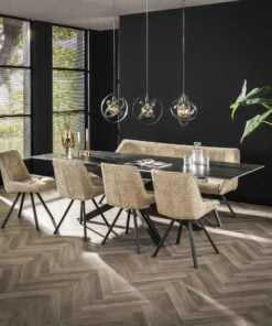 Køb Sleek - Spisebord med keramisk topplade og udtræksplader