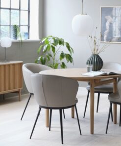 Køb Retiro - Rundt spisebord i eg med 2 tillægsplader online billigt møbel