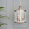 Køb Glamour - loftlampe i bronze og glas