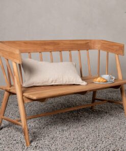 Køb Burma - Havebænk i massiv teaktræ online billigt møbel