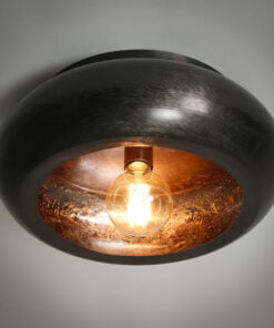 Køb Skyline - Loftlampe i sort nikkel med diameter 42 cm. Levering med pære(r) online billigt møbel