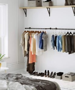 Køb Garderobestativ sæt med to til montering online billigt møbel