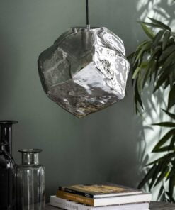 Køb Rock - Loftlampe i forkromet glas Levering med pære(r) online billigt møbel