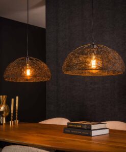 Køb Massey - Loftlampe med to skærme i artic sort metal Levering med pære(r) online billigt møbel