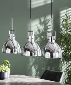 Køb Chrome - Loftlampe i forkromet glas Levering uden pære online billigt møbel