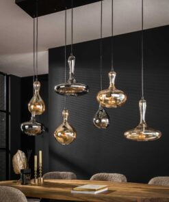 Køb Airborn - Loflampe med syv glasskærme Levering uden pære online billigt møbel