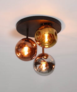 Køb Triblet - Plafond med tre glaskupler Levering med pære(r) online billigt møbel