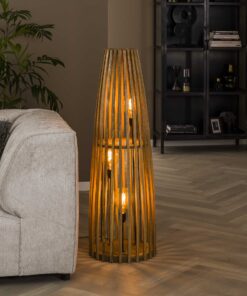 Køb Mangos - Gulvlampe i massiv mangotræ Levering med pære(r) online billigt møbel