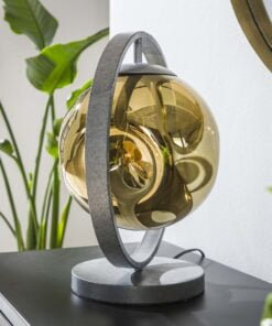 Køb Estrella - Bordlampe i patineret metal og guld finish Levering med pære(r) online billigt møbel