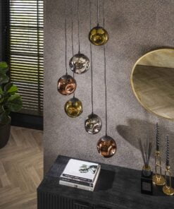 Køb Triblet - Loftlampe med seks glaskupler Levering med pære(r) online billigt møbel