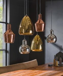 Køb Olympia - Loftlampe med seks glasskærme i forskellig finish Levering uden pære online billigt møbel