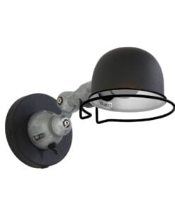 Køb Hood - væglampe i sort eller grøn metal Metal - sort online billigt møbel