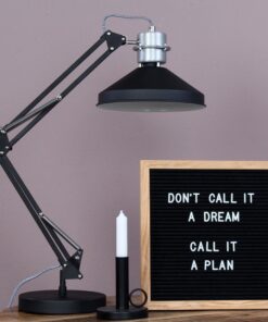 Køb Zapp - bordlampe i sort metal online billigt møbel