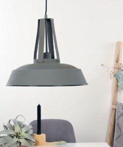 Køb Lefty - metal pendel i grå metal online billigt møbel