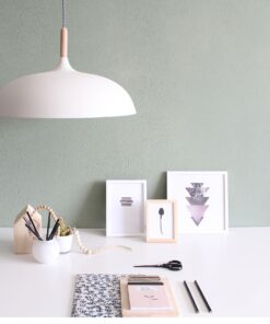 Køb Gine-B - loftlampe i hvid metal og træ online billigt møbel