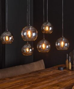 Køb Altos - Loftlampe med seks skærme i to farver glas Levering med pære(r) online billigt møbel