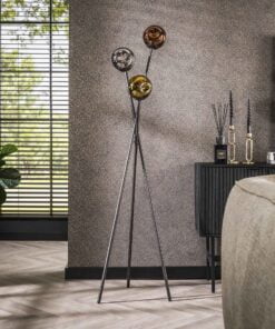 Køb Triblet - Gulvlampe med tre glaskupler Levering med pære(r) online billigt møbel