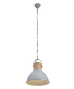 Køb Vigo - Pendel i metal og træ Metal - grå online billigt møbel