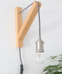 Køb Droopy - væglampe i træ online billigt møbel