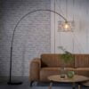 Køb Spirilla - Spændende buet gulvlampe med spiralformet skærm Levering med pære(r) online billigt møbel