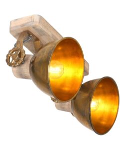 Køb Bates - spotlampe med to skærme i fem forskellige finish Metal - bronze online billigt møbel