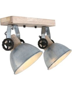 Køb Bates - spotlampe med to skærme i seks forskellige finish Metal - nikkel online billigt møbel