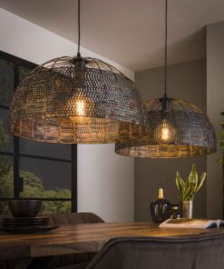 Køb Armor - Håndlavet loftlampe med to skærme Levering med pære(r) online billigt møbel