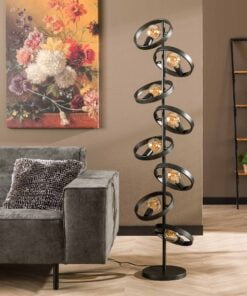 Køb Angulo - Gulvlampe med otte skærme Levering med pære(r) online billigt møbel