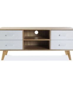 Køb TV-bord med 4 skuffer Nordic (30 x 48 x 120 cm) online billigt møbel
